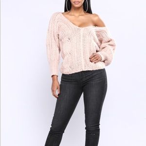 Over sized knit sweater
